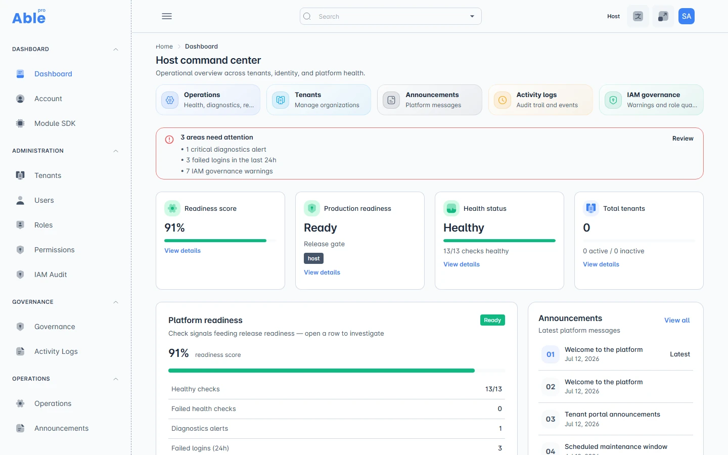 Base Platform screenshot