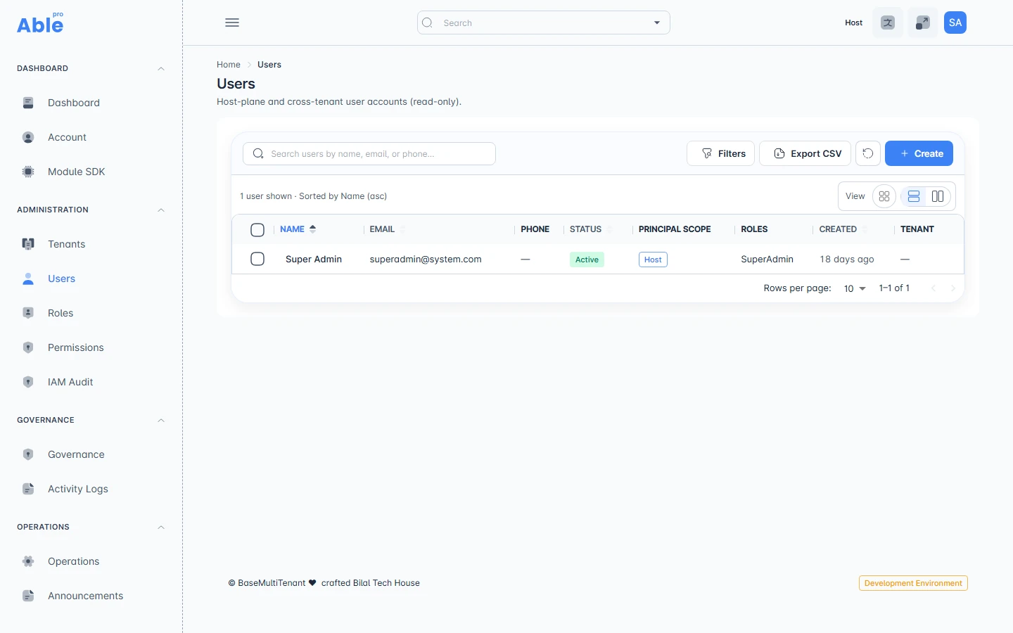 Base Platform screenshot
